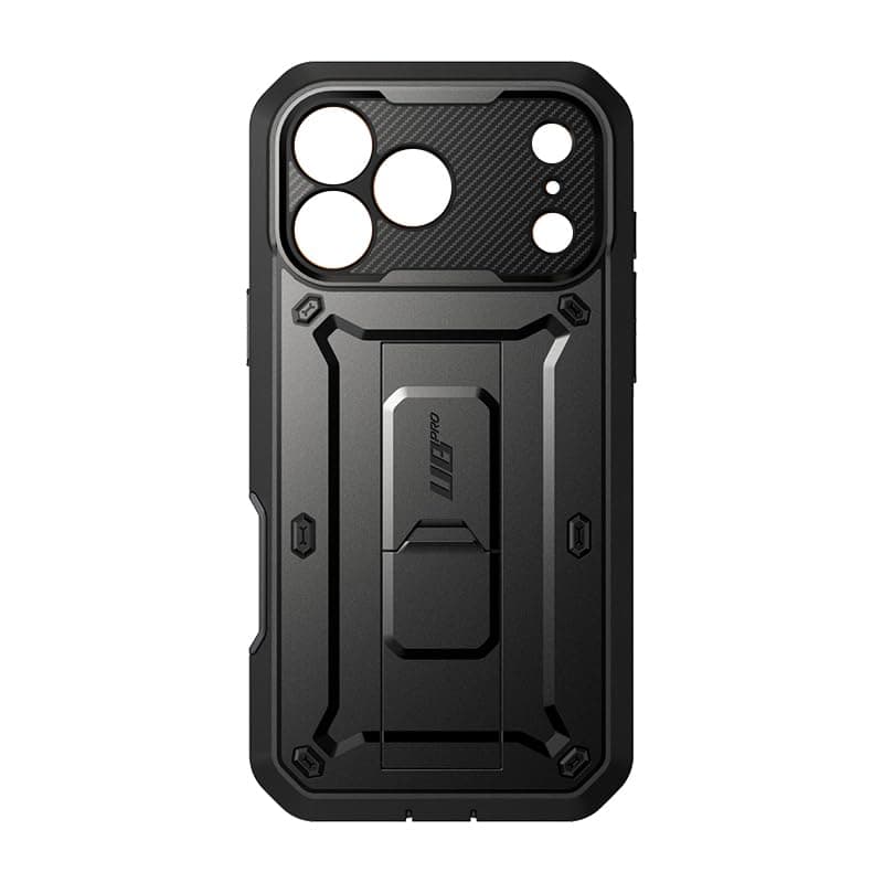 SUPCASE Coque Protective Militaire pour iPhone 17 Pro Max Noir [Béquille Intégrée & Protection d'Ecran] [Protection Accr — Noir