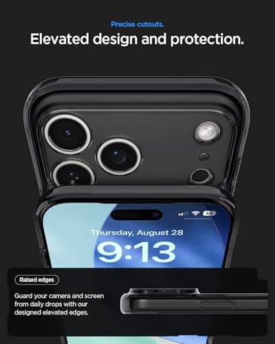 Spigen Coque Ultra Hybrid MagFit DuraClear pour iPhone 17 Pro - Protection ultime pour votre phone, idéale pour des util