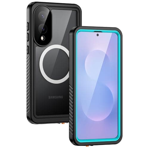Lanhiem Coque Étanche IP68 pour iPhone 17 Pro Noir - Antichoc Incassable, Incrétinisable [Compatible Mag-Safe] Chantier — Bleu