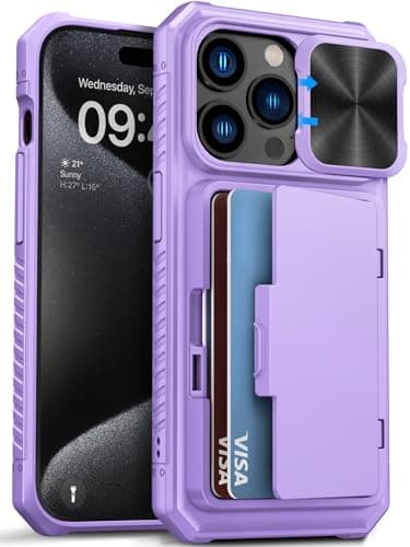 Coque Vihibii iPhone 17 Noir - Silicone Militaire RFID Blocage — Violet