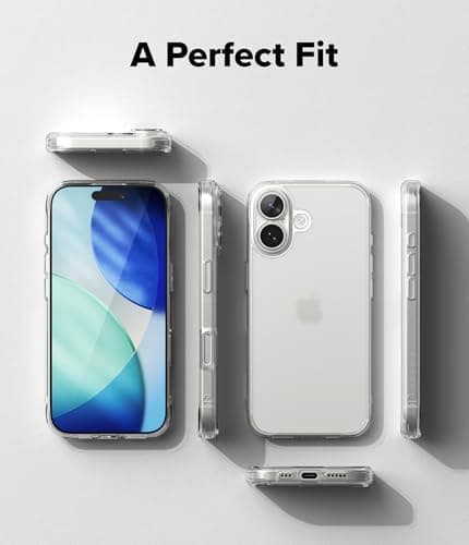 Protection Ringke pour iPhone 17 - Matière Mat Translucide | Protection Anti-Choc | Poche pour Sac Bandoulière