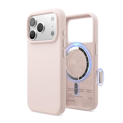 Coque magnétique en silicone elago pour iPhone 17 Pro - Antichoc et mince (Stone)  
Coque MagSafe premium en silicone el — Joli Rose