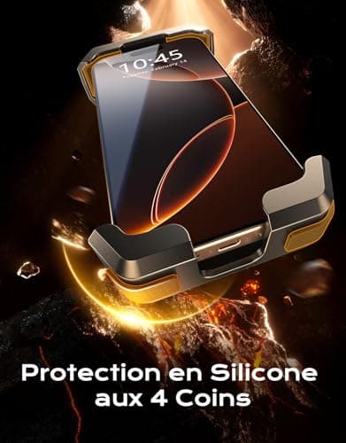 CIRYCASE Support Téléphone Moto Antivibrations + Stabilité Ultra + 360° Pivotement & Verrouillage Rapide | Pour Moto/VTT