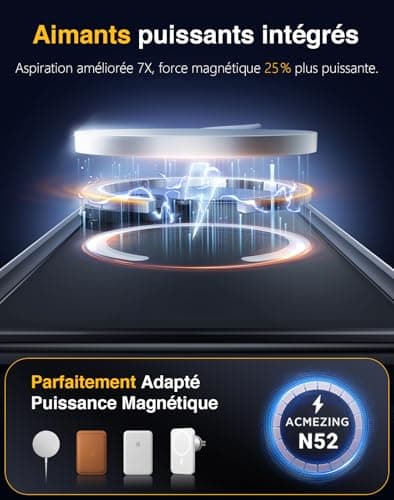 Coque Lanhiem IP68 Waterproof Étanche pour iPhone 17 - Noir | Antichoc 360° Incassable| Protection Écran + Caméra| Compa