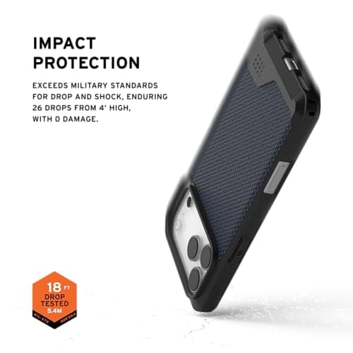 Urban Armor Gear Coque iPhone 17 Pro Max Kevlar Protection Militaire (Compatibilité Qi + Magnétique) Étui Résistant USB-