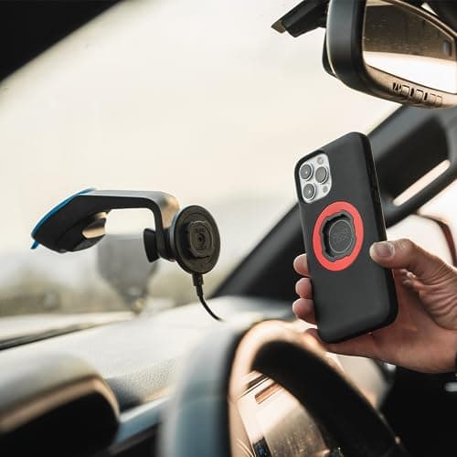 Support Magnétique sans Fil pour iPhone 16 Pro Max pour Pare-Brise/Tableau de Bord avec Chargeur MAG V2, Adapteur Sans V