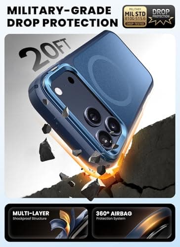<think>

</think>

Coque MagSafe pour iPhone 17 Pro 6,3" 2025 - Protection Écran Verre Trempé - Protection Intégrale Rob