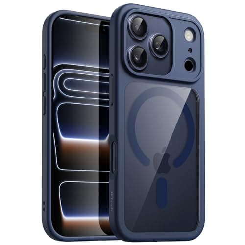 JETech Coque Magnétique iPhone 17 Pro 6,3 Pouces MagSafe Étui Housse Antichoc (Orange)  
JETech Coque Magnétique iPhone — Bleu Foncé