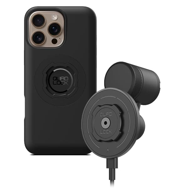 Quad Lock Support de Téléphone pour Voiture, Grille d'Aération sans Fil MAG V2 avec Coque MAG pour iPhone 16 Pro Max