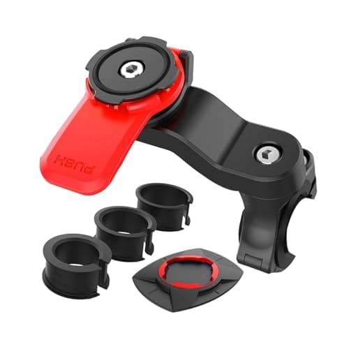 Support de téléphone Taomeng pour Moto universel, adapté aux vélos et motos, rotatif de 360° et facile à amovir, pour ut — rouge