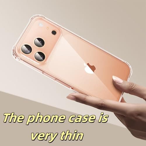 Melomon Coque iPhone 17 Pro 6,3 Pouces - Mince Étui Transparent Anti-Rayures & Antichoc