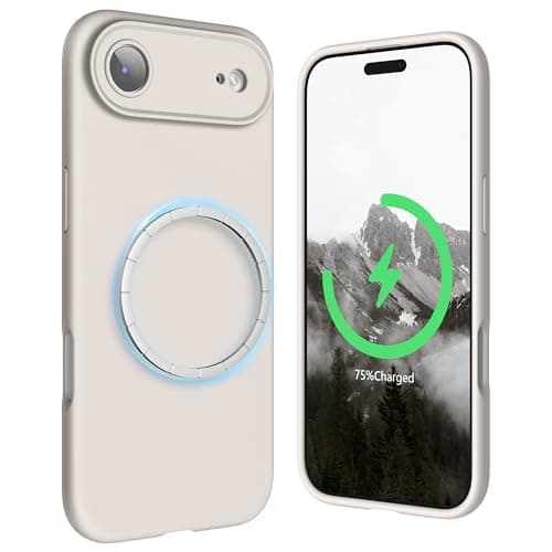 SURPHY Coque AntichociPhone 17 Pro Max Silicone Liquide Rouge Global Recycled Standard Antichoc Magnétique — Pierre