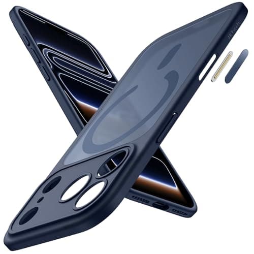 Coque Magnétique JETech pour iPhone 17 Pro Max - Étui Fine Antichoc MagSafe (Noir)  
Coque Magnétique JETech 6,9 Pouces — Bleu Foncé