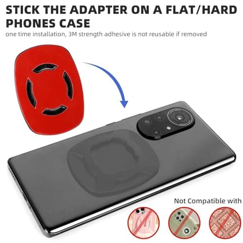 Freefire Support Téléphone Moto Amortisseur Vibrations Universel pour Trottinette & Scooter (Rouge)
