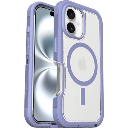 Otterbox Coque Defender Series Pro XT Clear MagSafe iPhone 17 Pro, Protection Antichoc et Anti-Chute, pour Athlètes, Bon — Transparent/Violet