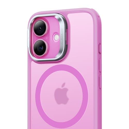 ESR Coque Transparente pour iPhone 17, Protection Commande de la Caméra et Compatible MagSafe, Idéale pour Hommes et Fem — Rose Givré
