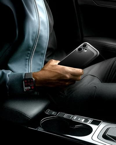 Spigen Coque pour iPhone 17 Rugged Armor MagFit – Test de Chute Militaire, Robuste & Noir Mat