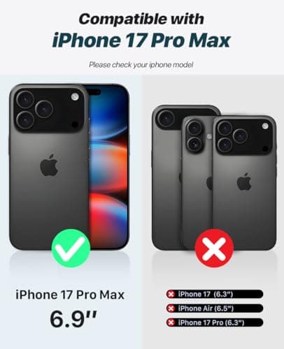OCASE Coque Magnétique Détachable 2-en-1 pour iPhone 17 Pro Max - Bleu  
OCASE Coque en PU Étui Portefeuille avec RFID B