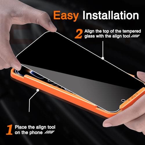 Milomdoi True 25°Anti Espion 3 Pièces Verre Trempé Ecran pour iPhone 17 Pro Max Utilisateur Amical Caméra Arrière Protég