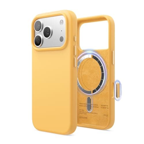 Coque magnétique en silicone elago pour iPhone 17 Pro - Antichoc et mince (Stone)  
Coque MagSafe premium en silicone el — Soleil