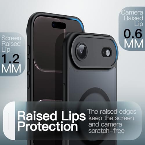 Coque Magnétique JETech pour iPhone 17 Air MagSafe Noir
