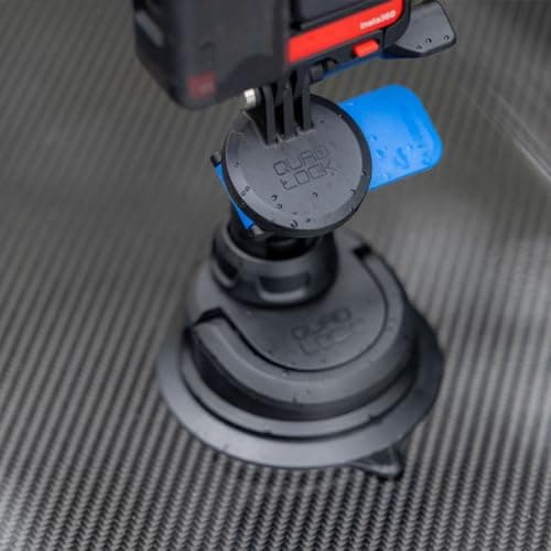 Base à Nano Ventouse Quad Lock 360 - Réutilisable, Repositionnable & Multi-Surfaces