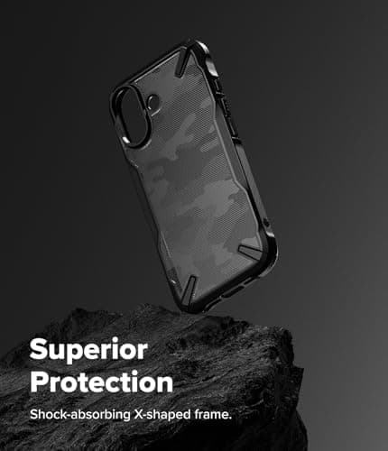 Ringke Coque Compatible avec iPhone 17 Antichoc Résistant aux Rayures Camo Black
Ringke Coque Rigide Back Souple Bumper