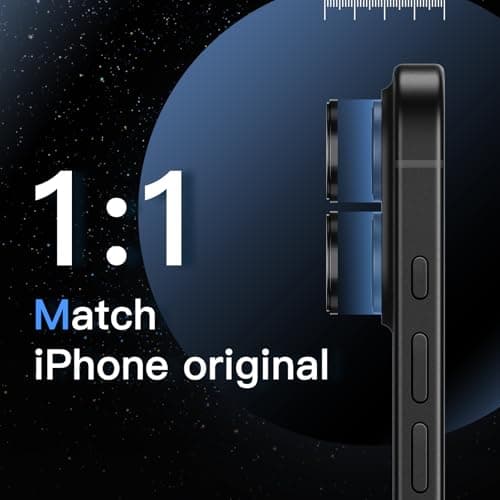JETech Protecteur d'Objectif de Caméra pour iPhone 17 - Protection Visible, Ajustement Exact 1:1, Coque d'Essaim Métalli