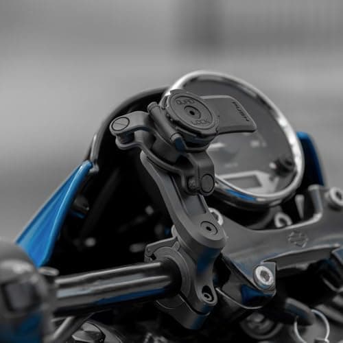 Quad Lock Support Téléphone Pro pour Moto avec Amortisseur et Coque MAG pour iPhone 15 Pro Max