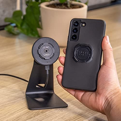 Titre SEO optimisé : Quad Lock sans Fil pour Support de Voiture et Bureau - Tête de Chargement Noir