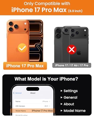 SIXBOX Coque Magnétique MagnSafe iPhone 17 Pro Max Anti-Yellowing Protection Complète Mat Translucide