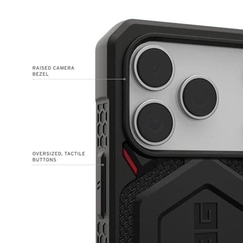 Urban Armor Gear Monarch Pro Case pour Apple iPhone 17 Pro Coque (Charge sans Fil/Magnétique, 5 Couche Protection) Noir