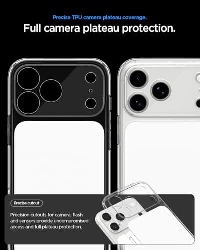 Coque Spigen Ultra Hybrid T MagFit pour iPhone 17 Pro Max - Blanc Brillant pour Protecteur Écran Ultra Résistant et Cont