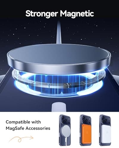 NIMASO Coque Transparente pour iPhone 17 Pro | Protection Antichoc Militaire & MagSafe Compatible | Anti-Jaunissement &