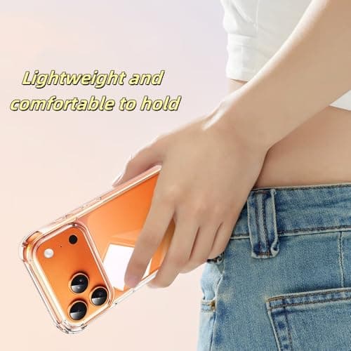 Melomon Coque iPhone 17 Pro 6,3 Pouces - Mince Étui Transparent Anti-Rayures & Antichoc