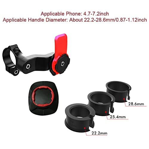Support de téléphone Kisbeibi pour vélo, compatible moto, noir