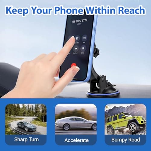 GXGM Adaptateur universel Quad Lock - Fixation rapide pour smartphones, motards et cyclistes - Para tout véhicule et acc