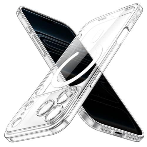 JETech Coque Magnétique Fine pour iPhone 17 Pro 6,3 Pouces Compatible avec MagSafe | Protection Complète Objectif Caméra