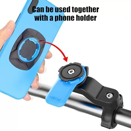 Lumi Zenva Adaptateur Universel Compatible Quad Lock pour Smartphone - Fixation Rapide sur Moto/Vélo/Voiture - Résistant