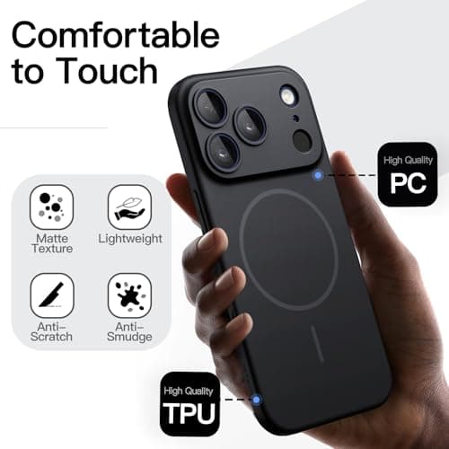 JETech Coque Magnétique Fine pour iPhone 17 Pro 6,3 Pouces Noir  
JETech Coque Magnétique Fine pour iPhone 17 Pro 6,3 Po
