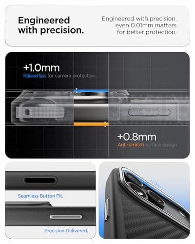 Spigen Coque Enzo Aramid T MagFit pour iPhone 17 Pro Max - Fonctionnel et Stylin', Fibre d'Aramide, Protection Optimale