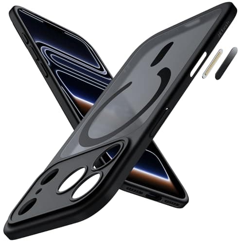 Coque Magnétique JETech pour iPhone 17 Pro Max - Étui Fine Antichoc MagSafe (Noir)  
Coque Magnétique JETech 6,9 Pouces — Noir