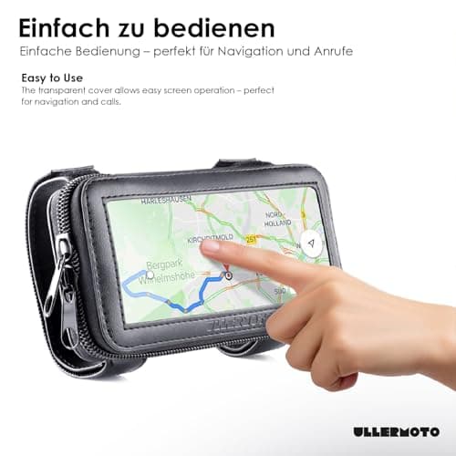 Support de téléphone moto Ullermoto pour guidon moignon Sportive Taille M