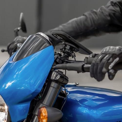 Quad Lock Support Téléphone Pro pour Moto avec Amortisseur et Coque MAG pour iPhone 15 Pro Max
