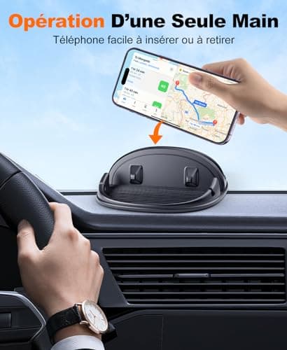 Beeasy Support Téléphone Voiture universel adapté à tous les modèles d'iPhone et Smartphones GPS pour conducteurs et pas