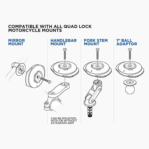 Casque Quad Lock USB Tête de Chargement sans Fil résistante aux intempéries pour aventuriers
| Accessoire Quad Lock USB