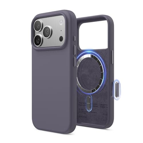 Coque magnétique en silicone elago pour iPhone 17 Pro - Antichoc et mince (Stone)  
Coque MagSafe premium en silicone el — Lavande Intense