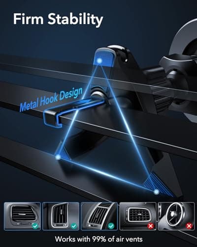 <think>
Okay, the user provided a product title for an ESR phone car mount that is magnetic and compatible with MagSafe.