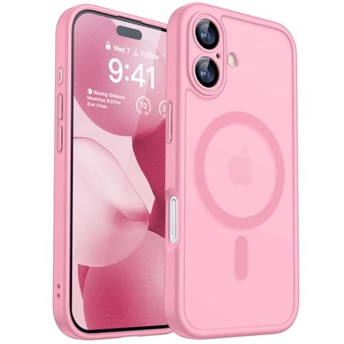 COQUE MAGNETIQUE CANSHN POUR IPHONE 17 PROTECTION COMPLÈTE MAGSAFE CAMÉRA BLANC TRANSPARENT RÉCUPÉRÉ GRS RCS Blended GRS — Rose