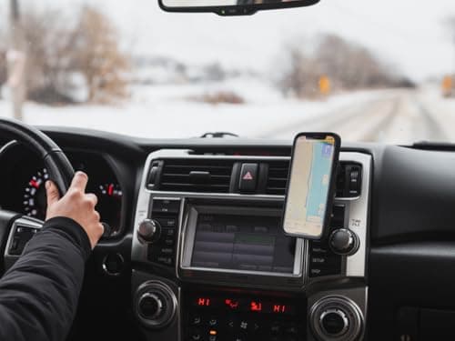 Quad Lock Support Téléphone Voiture Populaire pour Conducteurs Actifs avec Adaptateur MAG pour Smartphone